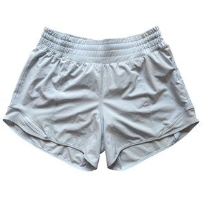Lululemon Women's Athletic Tracker Shorts 4” in Light Blue Size 6 Athleisure Gym
